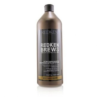 REDKEN BREWS EXTRA CLEAN SHAMPOO (BUILD-UP REMOVER FOR ALL HAIR TYPES) 1000ML/33.8OZ