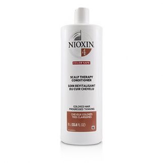 NIOXIN DENSITY SYSTEM 4 SCALP THERAPY CONDITIONER (COLORED HAIR, PROGRESSED THINNING, COLOR SAFE) 1000ML/33.8OZ