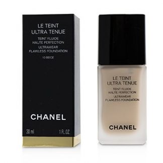 CHANEL LE TEINT ULTRA TENUE ULTRAWEAR FLAWLESS FOUNDATION - # 10 BEIGE 30ML/1OZ