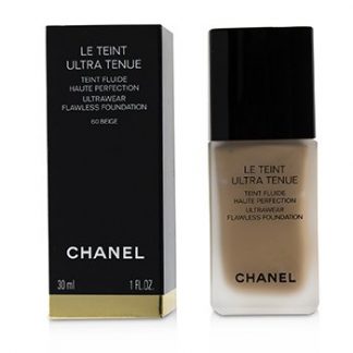 CHANEL LE TEINT ULTRA TENUE ULTRAWEAR FLAWLESS FOUNDATION - # 60 BEIGE 30ML/1OZ