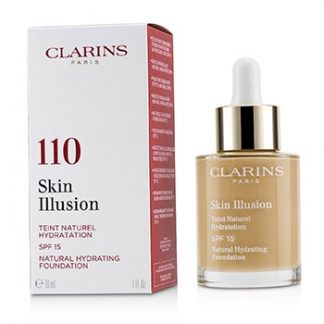 CLARINS SKIN ILLUSION NATURAL HYDRATING FOUNDATION SPF 15 # 110 HONEY 30ML/1OZ