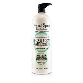 ORIGINAL SPROUT NATURAL FAMILY COLLECTION HAIR &AMP; BODY BABY WASH WITH PURE SOOTHING MOISTURE (FOR BABIES &AMP; UP) 975ML/33OZ