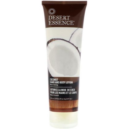 DESERT ESSENCE, HAND AND BODY LOTION, COCONUT, 8 FL OZ / 237ml