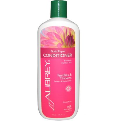 AUBREY ORGANICS, CONDITIONER, BIOTIN REPAIR, CITRUS RAIN, 11 FL OZ / 325ml