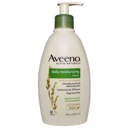 AVEENO, ACTIVE NATURALS, DAILY MOISTURIZING LOTION, FRAGRANCE FREE, 12 FL OZ / 354ml