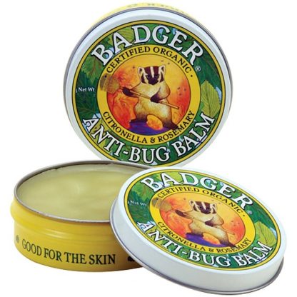 BADGER COMPANY, ANTI-BUG BALM, CITRONELLA & ROSEMARY, .75 OZ / 21g