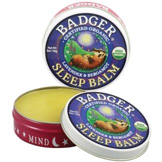 BADGER COMPANY, SLEEP BALM, LAVENDER & BERGAMOT, 2 OZ / 56g