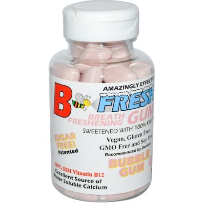 B-FRESH INC., BREATH FRESHENING GUM, BUBBLE GUM, 50 PIECES