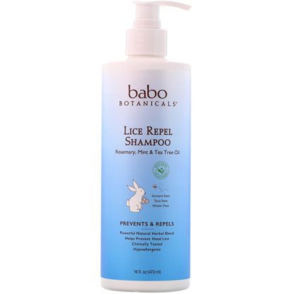 BABO BOTANICALS, LICE REPEL SHAMPOO, 16 OZ / 473ml