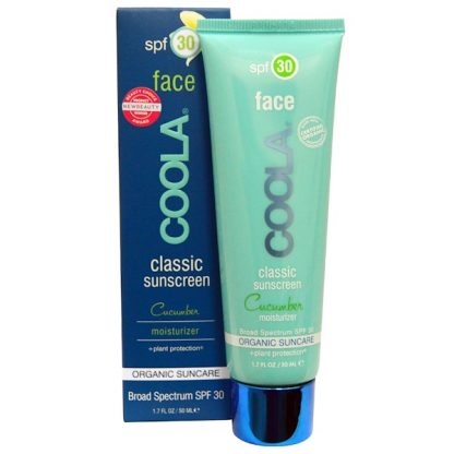 COOLA ORGANIC SUNCARE COLLECTION, FACE, CLASSIC SUNSCREEN, SPF 30, CUCUMBER, 1.7 FL OZ / 50ml