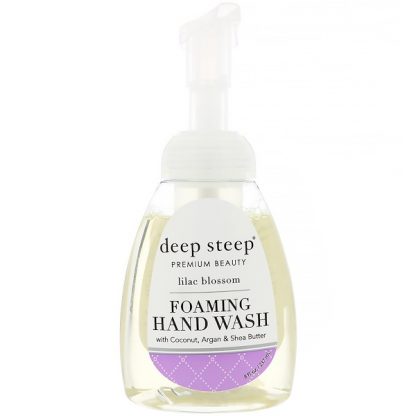 DEEP STEEP, FOAMING HAND WASH, LILAC BLOSSOM, 8 FL OZ / 237ml