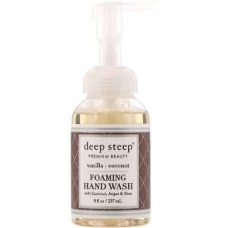 DEEP STEEP, FOAMING HAND WASH, VANILLA COCONUT, 8 FL OZ / 237ml