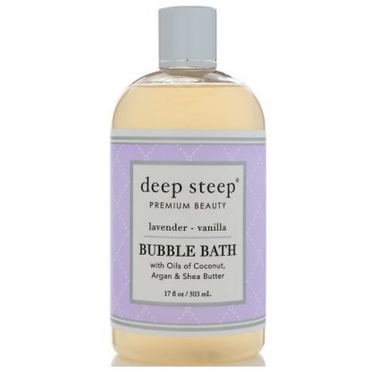 DEEP STEEP, BUBBLE BATH, LAVENDER - VANILLA, 17 FL OZ / 503ml