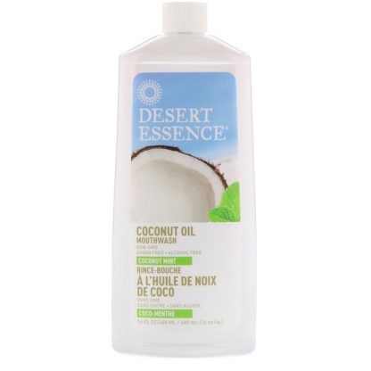 DESERT ESSENCE, COCONUT OIL MOUTHWASH, COCONUT MINT, 16 FL OZ / 480ml