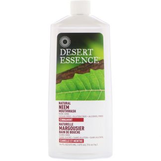 DESERT ESSENCE, NATURAL NEEM MOUTHWASH, CINNAMINT, 16 FL OZ / 480ml