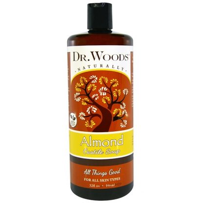 DR. WOODS, ALMOND CASTILE SOAP, 32 FL OZ / 946ml