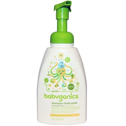 BABYGANICS, SHAMPOO + BODYWASH, CHAMOMILE VERBENA, 16 FL OZ / 473ml