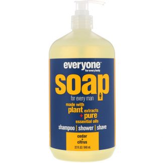 EO PRODUCTS, EVERYONE SOAP FOR EVERY MAN, CEDAR + CITRUS, 32 FL OZ / 946ml