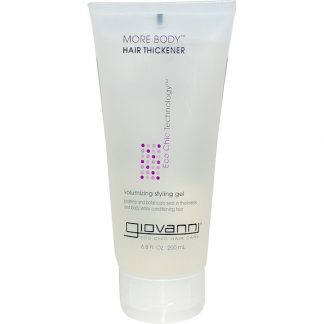 GIOVANNI, MORE BODY, HAIR THICKENER, VOLUMIZING STYLING GEL, 6.8 FL OZ / 200ml