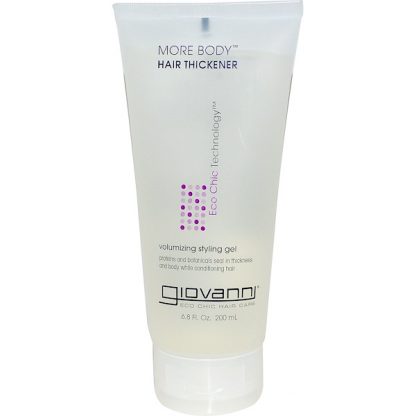 GIOVANNI, MORE BODY, HAIR THICKENER, VOLUMIZING STYLING GEL, 6.8 FL OZ / 200ml