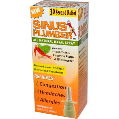 GREENSATIONS, SINUS PLUMBER, ALL NATURAL NASAL SPRAY, 0.68 FL OZ / 20ml