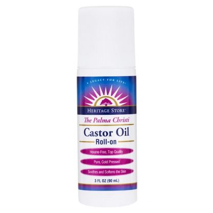 HERITAGE STORE, CASTOR OIL ROLL-ON, 3 FL OZ / 90ml