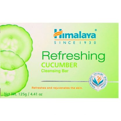 HIMALAYA, REFRESHING CLEANSING BAR, CUCUMBER, 4.41 OZ / 125g