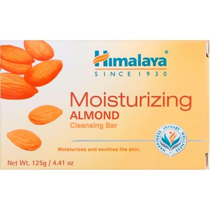 HIMALAYA, MOISTURIZING CLEANSING BAR, ALMOND, 4.41 OZ / 125g