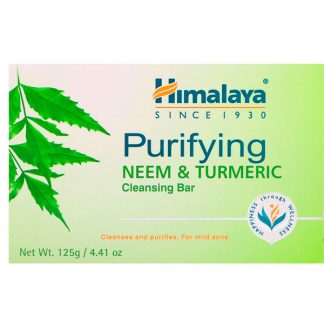 HIMALAYA, PURIFYING CLEANSING BAR, NEEM & TURMERIC, 4.41 OZ / 125g