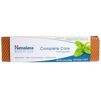HIMALAYA, BOTANIQUE, COMPLETE CARE TOOTHPASTE, SIMPLY MINT, 5.29 OZ / 150g