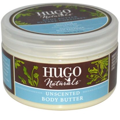 HUGO NATURALS, UNSCENTED BODY BUTTER, 4 OZ / 113g