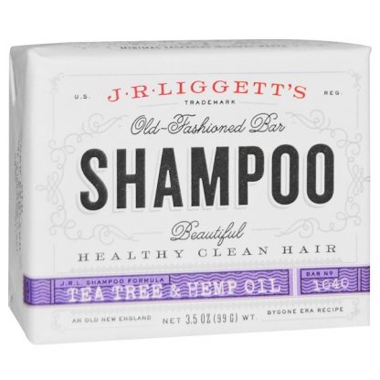 J.R. LIGGETT'S, OLD FASHIONED BAR SHAMPOO, TEA TREE & HEMP OIL, 3.5 OZ / 99g