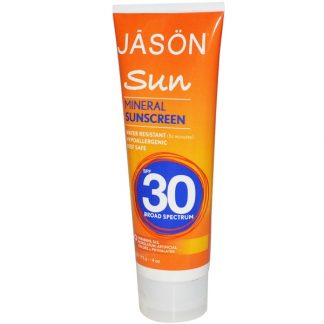 JASON NATURAL, SUN, MINERAL SUNSCREEN, SPF 30, 4 OZ / 113g