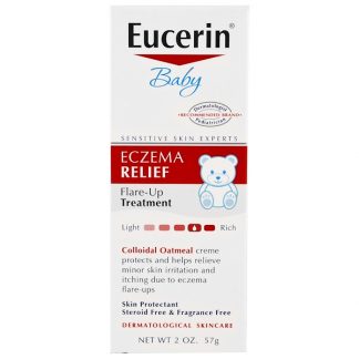 EUCERIN, BABY, ECZEMA RELIEF, FLARE UP TREATMENT, FRAGRANCE FREE, 2 OZ / 57g