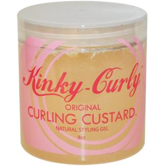 KINKY-CURLY, ORIGINAL CURLING CUSTARD, NATURAL STYLING GEL, 8 OZ