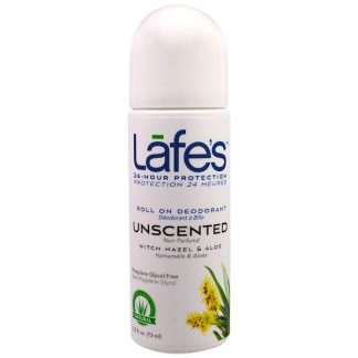 LAFE'S NATURAL BODYCARE, ROLL ON DEODORANT, UNSCENTED, 2.5 OZ / 73ml