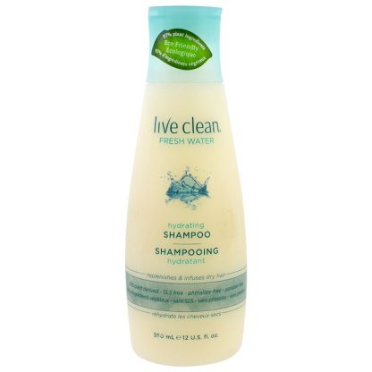 LIVE CLEAN, HYDRATING SHAMPOO, FRESH WATER, 12 FL OZ / 350ml