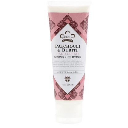 NUBIAN HERITAGE, PATCHOULI & BURITI HAND CREAM, 4 FL OZ / 118ml