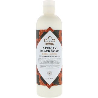 NUBIAN HERITAGE, BODY LOTION, AFRICAN BLACK SOAP, 13 FL OZ / 384ml