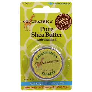OUT OF AFRICA, PURE SHEA BUTTER WITH VITAMIN E, VERBENA, 0.5 OZ / 14.2g
