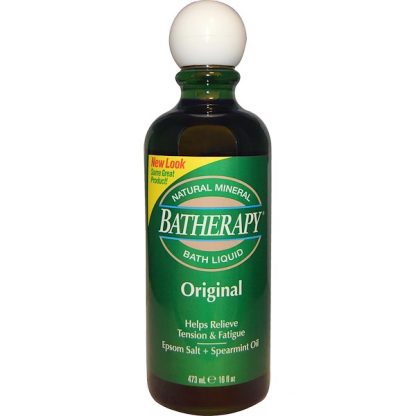 QUEEN HELENE, BATHERAPY, NATURAL MINERAL BATH LIQUID, ORIGINAL, 16 FL OZ / 473ml