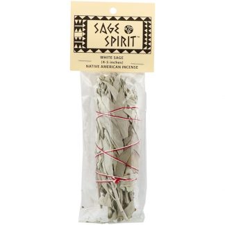 SAGE SPIRIT, NATIVE AMERICAN INCENSE, WHITE SAGE, SMALL (4-5 INCHES), 1 SMUDGE WAND