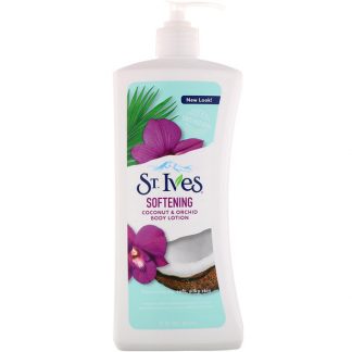 ST. IVES, SOFTENING BODY LOTION, COCONUT & ORCHID, 21 FL OZ / 621ml