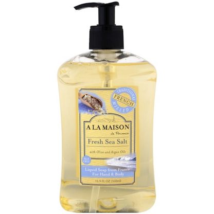 A LA MAISON DE PROVENCE, HAND AND BODY SOAP, FRESH SEA SALT, 16.9 FL OZ / 500ml