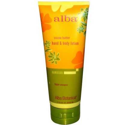 ALBA BOTANICA, HAND & BODY LOTION, COCOA BUTTER, 7 FL OZ / 200ml