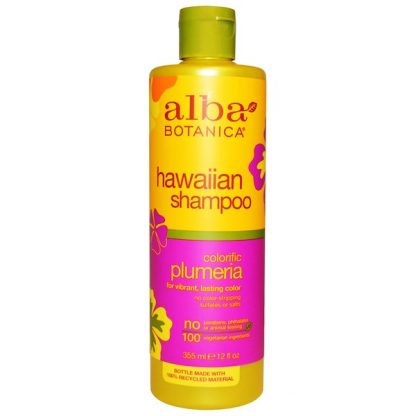 ALBA BOTANICA, HAWAIIAN SHAMPOO, COLORIFIC PLUMERIA, 12 FL OZ / 355ML)