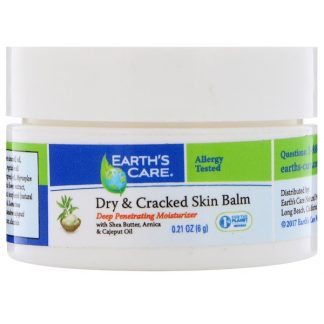 EARTH'S CARE, DRY & CRACKED SKIN BALM, 0.21 OZ / 6g