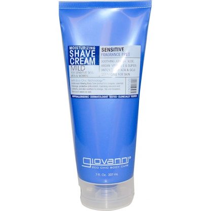 GIOVANNI, MOISTURIZING SHAVE CREAM, SENSITIVE, FRAGRANCE FREE, 7 FL OZ / 207ml