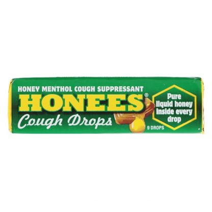 HONEES, MENTHOL EUCALYPTUS COUGH DROPS, 9 DROPS