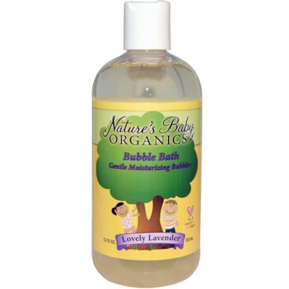 NATURE'S BABY ORGANICS, BUBBLE BATH, GENTLE MOISTURIZING BUBBLES, LOVELY LAVENDER, 12 FL OZ / 355ml
